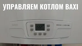 Показываю как управлять котлом Baxi Eco Home 24F