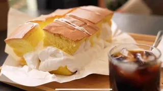 대왕 카스테라 대만 카스테라 - 한국 길거리 음식 / Amazing Giant Castella - Korean street Food