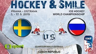 Sweden vs. Russia - Quarterfinals - Ice Hockey World Championschip 2015