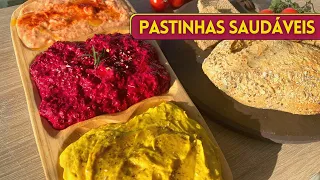 3 PATÊS VEGANOS e FÁCEIS! Ideias saudáveis pra passar no pão