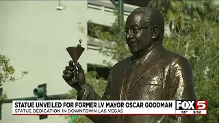Statue unveiled to honor former Las Vegas Mayor Oscar Goodman