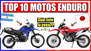 TOP 10 MOTOS Enduro/On-off/DobleProposito/Mixto ⏩ECONOMICAS de 250cc⏪ 👉0KM 👉2023