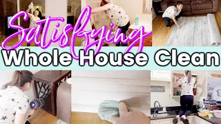 *SATISFYING* WHOLE HOUSE CLEAN WITH ME 2021 | ROOM MAKEOVER