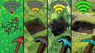 physics in Minecraft with different Wi-Fi