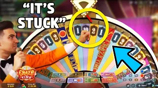 CRAZY TIME WHEEL BROKE ... IT'S RIGGED ???