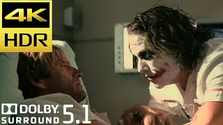 The Joker Visits Harvey Dent at Hospital Scene | The Dark Knight (2008) Movie Clip 4K HDR