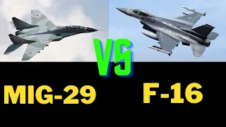 mig-29 vs f-16  comparison video