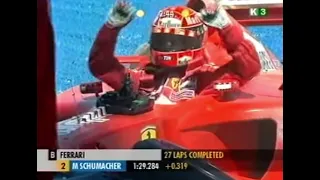 Michael Schumacher crash at Australian GP 2001