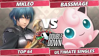 Double Down 2022 Top 64 - MkLeo (Byleth) Vs. BassMage (Jigglypuff) SSBU Smash Ultimate Tournament