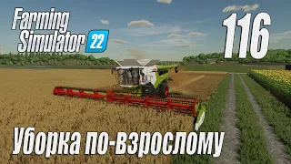 Farming Simulator 22 [карта Элмкрик], #116 Уборка по-взрослому