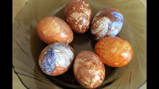 This is how eggs were painted by the ancestors + trials 