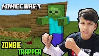 I TRAPPED A ZOMBIE IN MINECRAFT 😂