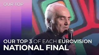 OUR TOP 3 of each NATIONAL FINAL | Eurovision 2024