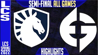 TL vs EG Highlights ALL GAMES | Semi-Final LCS Playoffs Spring 2022 | Team Liquid vs Evil Geniuses