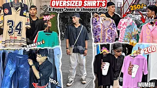 Oversized Shirt’s & Baggy jeans in just ₹150/- 🔥😍| Cheapest Clothing Market | Ricky Karkera