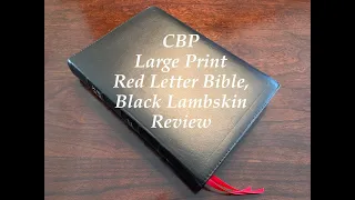 CBP Large Print Text Red Letter Bible, Black Lambskin Review