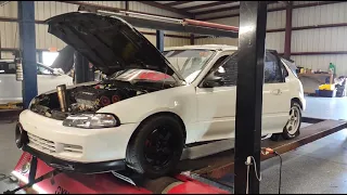 Big Draco hits the dyno at THE CAR CLINIC! NASTY H2B on NITROUS!