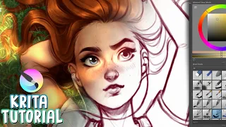 HOW TO PAINT IN KRITA 🎨✨ (Digital Art Tutorial 2020)