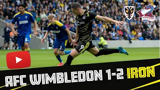 📺 Match action: AFC Wimbledon 1-2 Iron