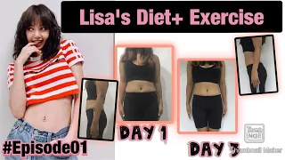 Blackpink Lisa Diet + Exercise for 3 Days