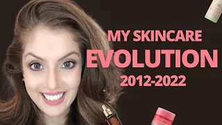 My 10 years of Skincare Evolution 2012 - 2022 I Luxury skincare review I Estee lauder Chanel Review