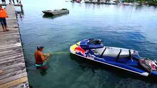 Michel BOUREZ first day of the TAHITI PRO