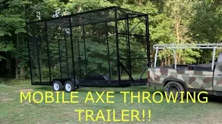 Mobile Axe Throwing Trailer Build Recap