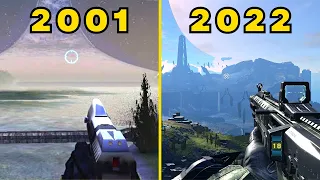 Evolution of Halo Games 2001-2022