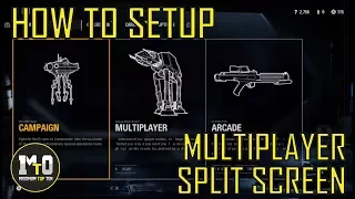 STAR WARS BATTLEFRONT 2 - HOW TO PLAY SPLIT SCREEN MULTIPLAYER (ARCADE AND BOTS)