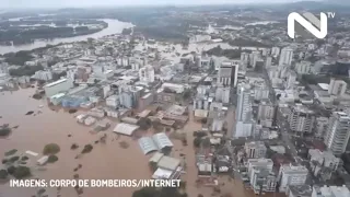 Veja imagens da destruição causada pela enchente no Rio Grande do Sul