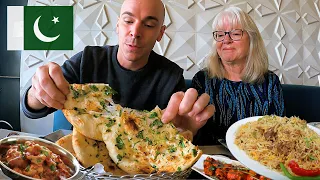 My mom's first time trying PAKISTANI FOOD (wow!) 🇵🇰