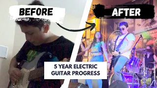 5 Year Electric Guitar Progress - From Zero to Hero