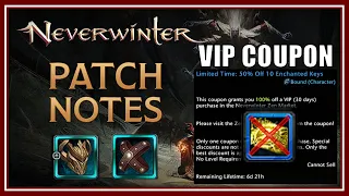 UPDATE: New Code Branch, Neverdeath, Barbarian & Bobby Fixes! 50% off Coupon - Neverwinter M26