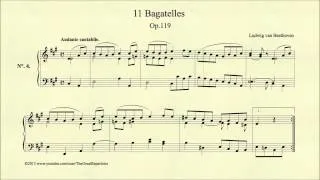 Beethoven, Bagatelle, Op 119, No 4 Andante cantabile