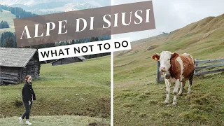 Europe's LARGEST High Alpine Meadow ALPE DI SIUSI (and our first expensive travel mishap!)