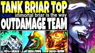 While Testing the Limits of Full TANK BRIAR Top Lane Build I OUTDAMAGED MY TEAM 💪 LoL Briar Gameplay