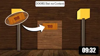 I FOUND 0000 DOOR ! │ Doors No Сontext  WORLD RECORD SPEEDRUN . RTX │ 4K