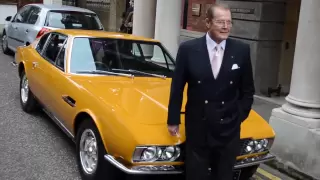 Sir Roger Moore reunited with his Aston Martin DBS from THE PERSUADERS!