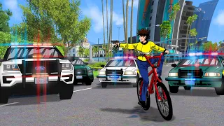 I Survived 20+ Cops on a BMX bike in GTA 5 RP!