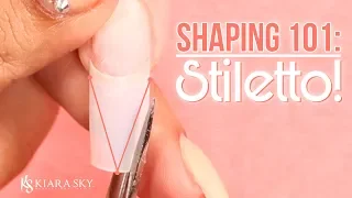 📐Shaping the Perfect Stiletto Nail 💅🏼 Nail Shape 101 ✨How to File Your Nails