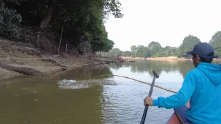 DAPAT LAGI SAMBARAN SAMBARAN GANAS IKAN PENGHUNI SUNGAI INI