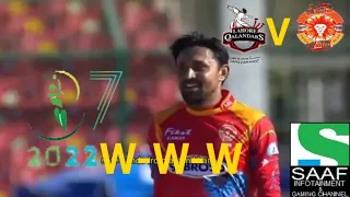 Waqas Maqsood 3 Wickets in Last Over | Lahore Qalandars vs Islamabad United | Match-12 | HBL PSL 7