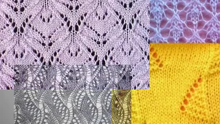 Чудесные  АЖУРНЫЕ узоры спицами со схемами. Вязание Knitting Knitted Diy