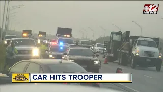 Car hits FHP trooper on I-95