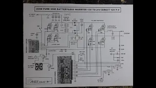 D.I.Y batteryless 350w pure sinewave inverter ..Direct 12v solar panel - Part 2