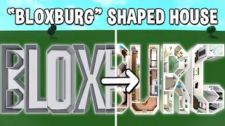 Building the WORD 'BLOXBURG' into a Bloxburg House