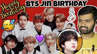 Reaction on BTS Jin Birthday Cooking (Part 1)😍|| Cute Life Hindi Dubbed Video😍|| Reaction with AJ