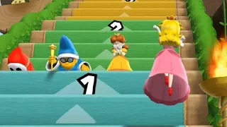 Mario Party 9 Step It Up - Shy Guy vs Magikoopa vs Peach vs Daisy Master Difficulty | Cartoons Mee