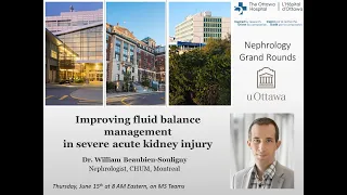 Improving Fluid Balance in Severe AKI with Dr William Beaubien-Souligny