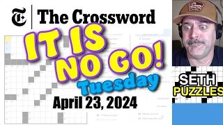 April 23, 2024 (Tuesday): "Embarrassing brain fart" New York Times Crossword Puzzle